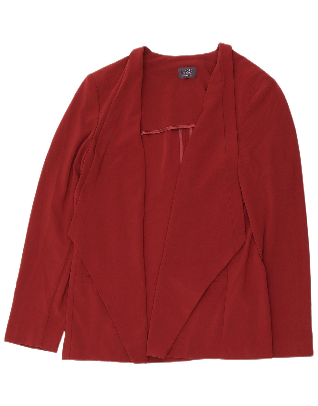 Marks & Spencer Damen-Cardigan-Oberteil UK 16 Large Burgunderrot Polyester