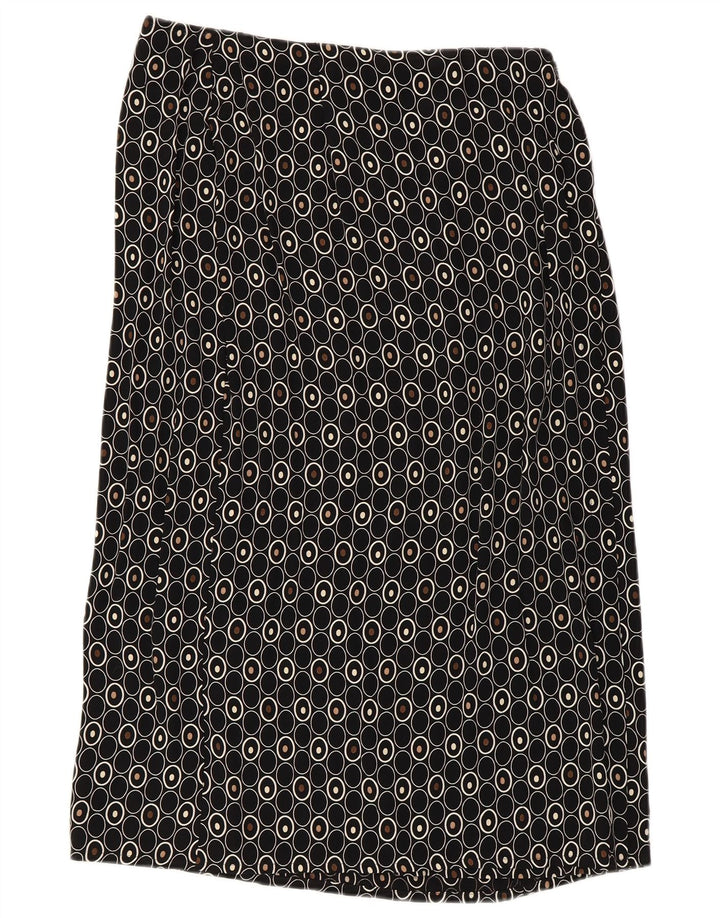 Gerader Rock für Damen von Marks & Spencer UK 14 Medium W30 Schwarz Geometrisch