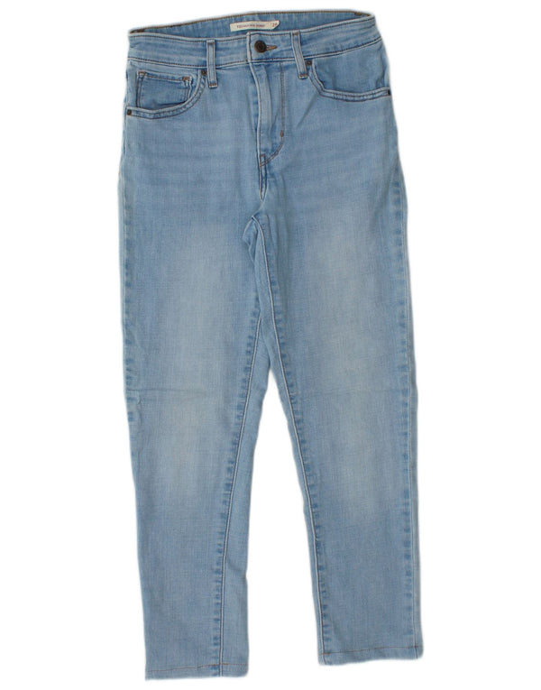 Levi's Damen 721 High Rise Skinny Cropped Jeans W28 L24 Blaue Baumwolle