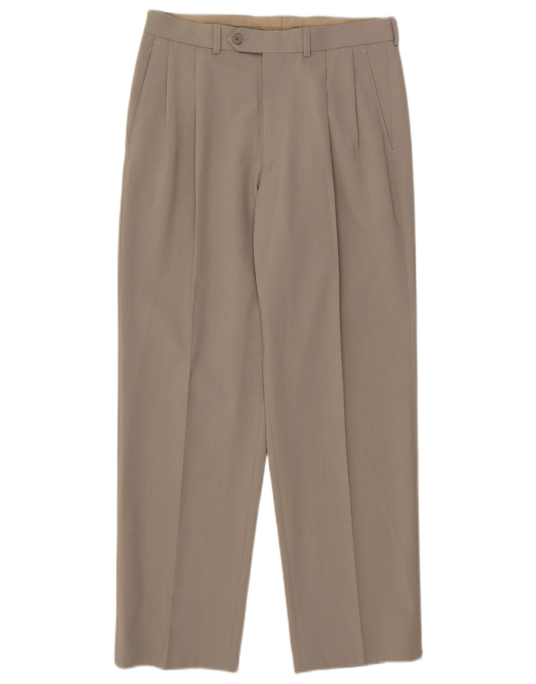 Marks & Spencer Herren-Anzughose mit Pegged-Anzug, W30, L29, beige, Polyester