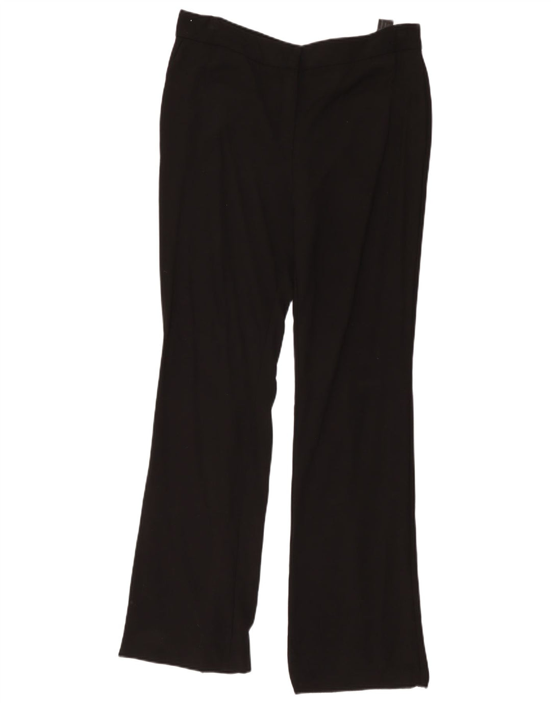 Massimo Dutti Damen Bootcut-Hose W34 L32 Schwarze Viskose