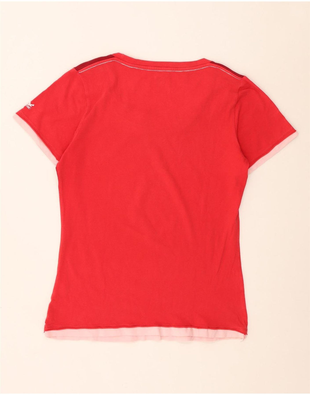 SALEWA Damen T-Shirt Top UK 14 Medium Red Floral