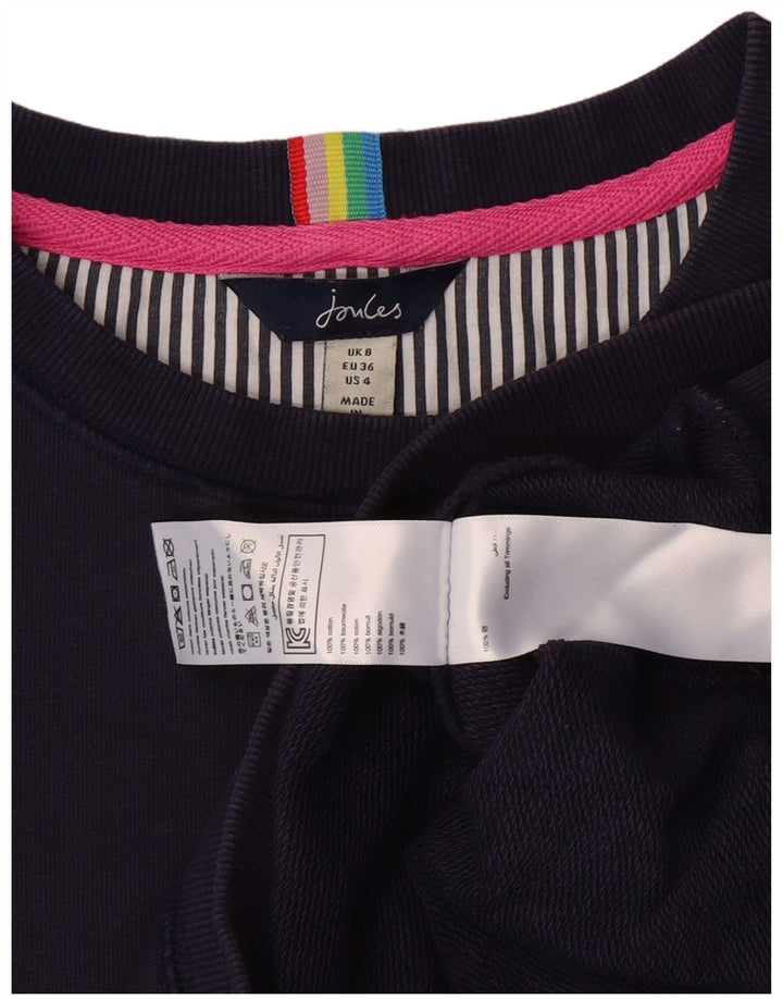 JOULES Damen-Sweatshirt in Übergröße, Größe S, Marineblau, Baumwolle