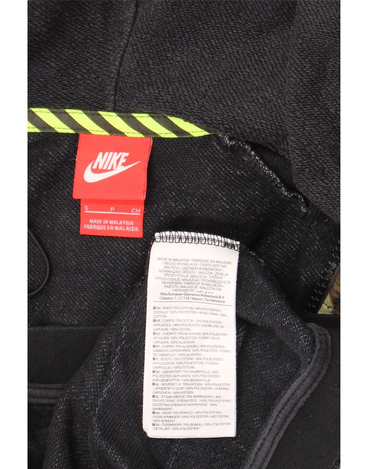 Nike Herren-Kapuzenpullover mit Reißverschluss, klein, marineblau, Camouflage-Baumwolle