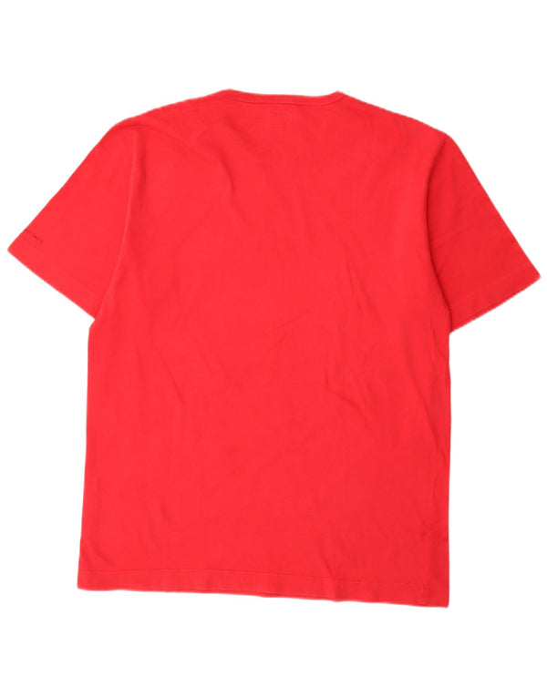 Calvin Klein Jeans Herren T-Shirt Top 2XL Rote Baumwolle