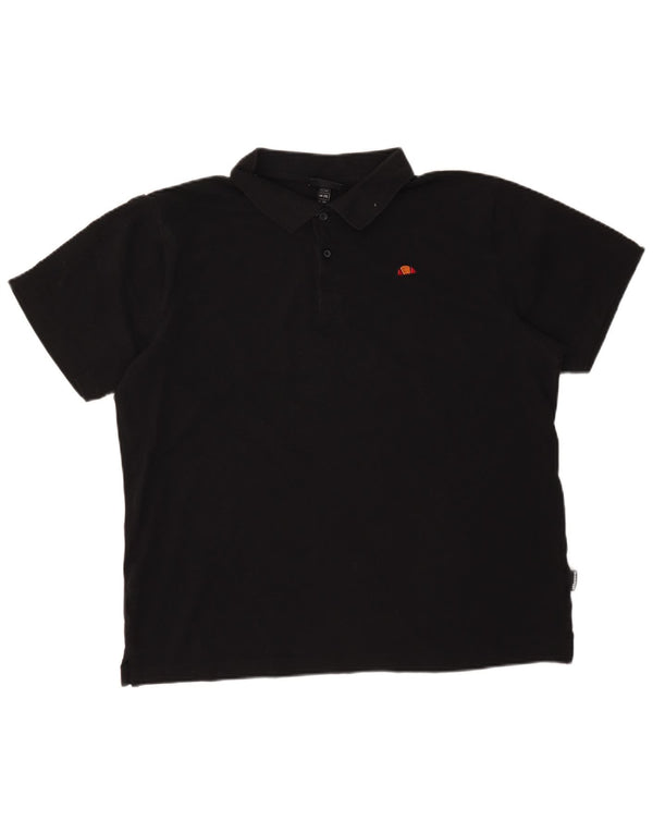 Ellesse Mens Polo Shirt 2XL Black Cotton