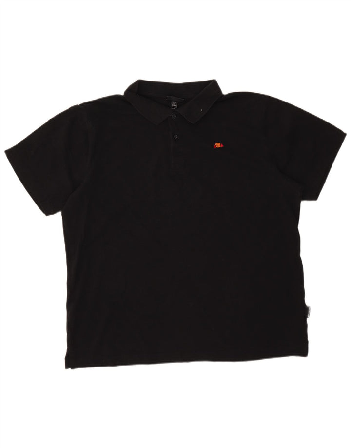 Ellesse Herren Poloshirt 2XL Schwarz Baumwolle