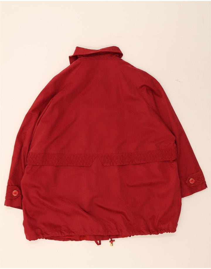 VINTAGE Womens Utility Jacket UK 22 3XL Red Polyester Vintage Vintage and Second-Hand Vintage from Messina Hembry 