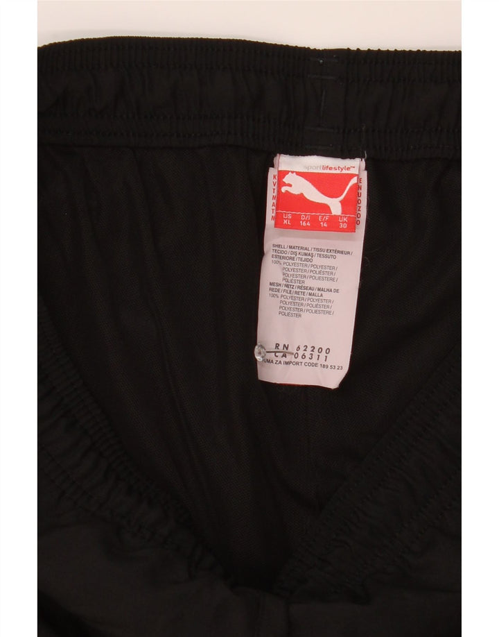 Puma Jungen Graphic Bermuda Sportshorts 13–14 Jahre, schwarzes Polyester