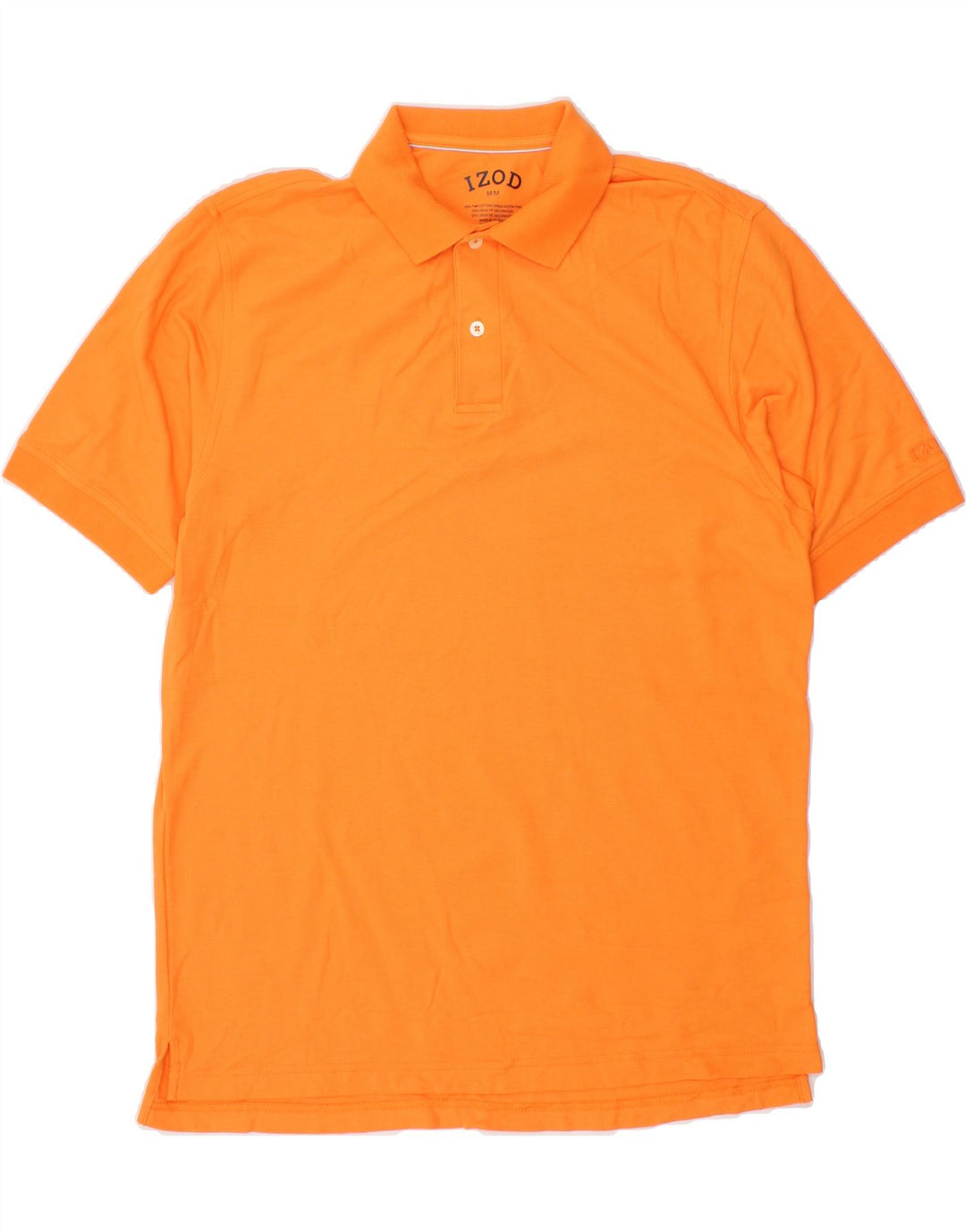 IZOD Mens Polo Shirt Medium Orange Cotton Vintage Izod and Second-Hand Izod from Messina Hembry 