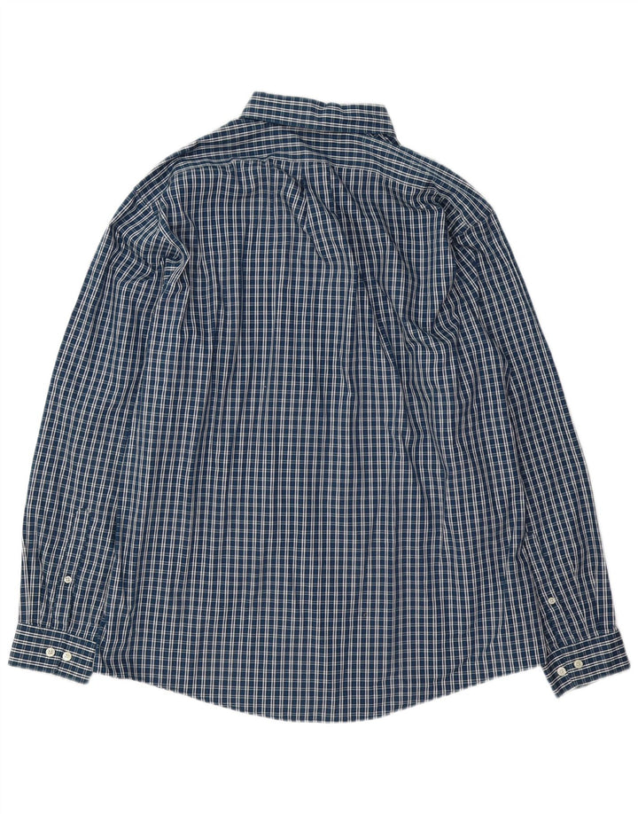 Eddie Bauer Herren-Hemd mit entspannter Passform, große marineblaue Baumwolle