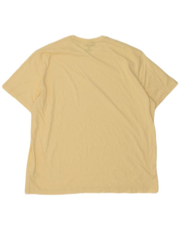 Eddie Bauer Herren T-Shirt Top XL Gelb Baumwolle