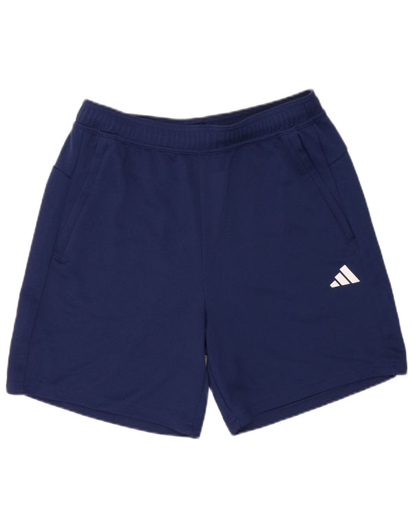 Adidas Herren Aeroready Sportshorts mit normaler Passform, großes marineblaues Polyester