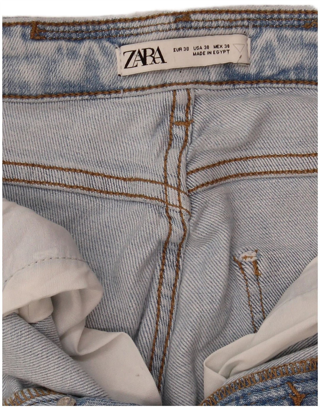 Zara Herren Distressed Slim Jeans EU 38 Small W30 L28 Blau