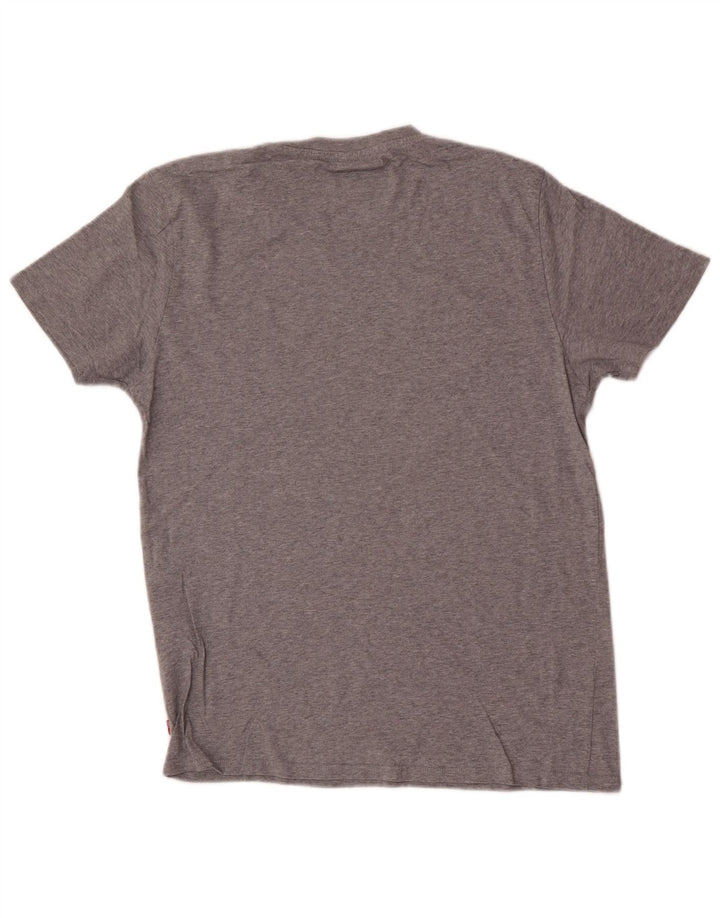 Levi's Herren-T-Shirt mit Grafik, mittelgrau gesprenkelte Baumwolle