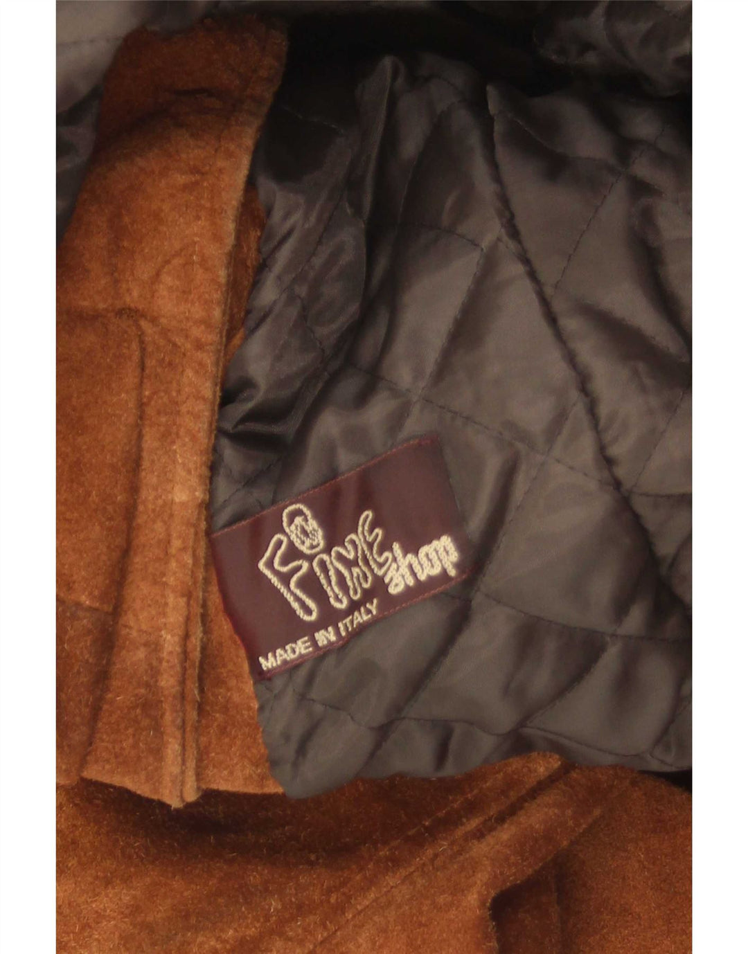 Vintage Damen Wildledermantel IT 46 Großes braunes Leder