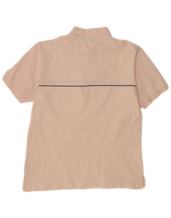 Nautica Herren-Poloshirt, groß, rosa gestreift, Baumwolle