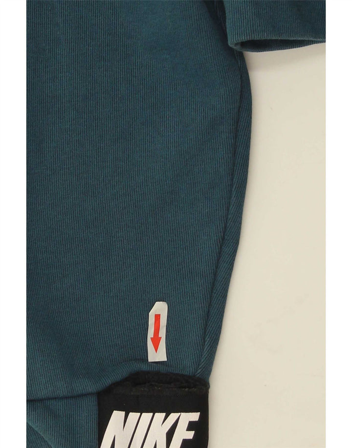Nike Herren-Sweatshirt-Pullover, groß, blau, Farbblock