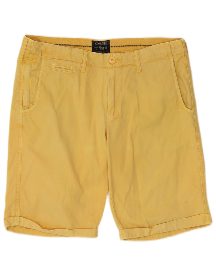 Woolrich Herren Chinoshorts W32 Mittelgelbe Baumwolle