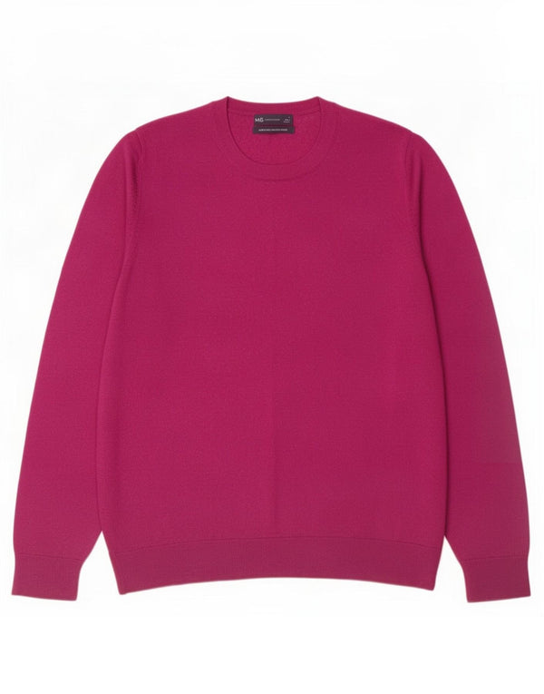 Marks & Spencer Damen-Pullover mit Rundhalsausschnitt, UK 16, Größe L, kastanienbraune Wolle