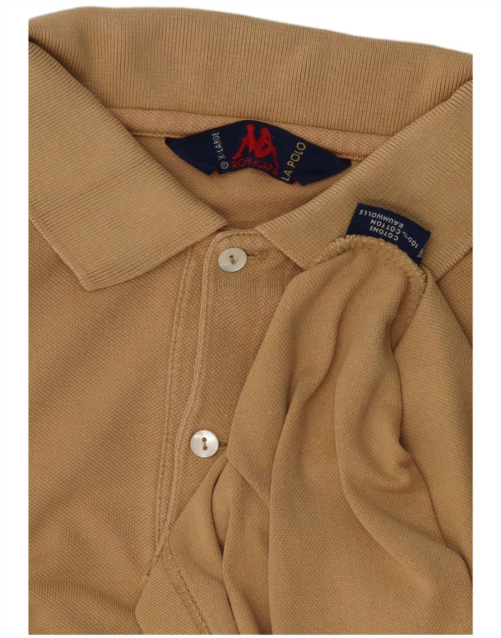 KAPPA Herren Poloshirt XL Beige Baumwolle
