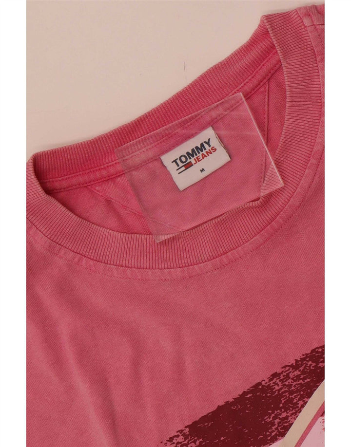 Tommy Hilfiger Herren T-Shirt mit Grafik, Mittelrosa