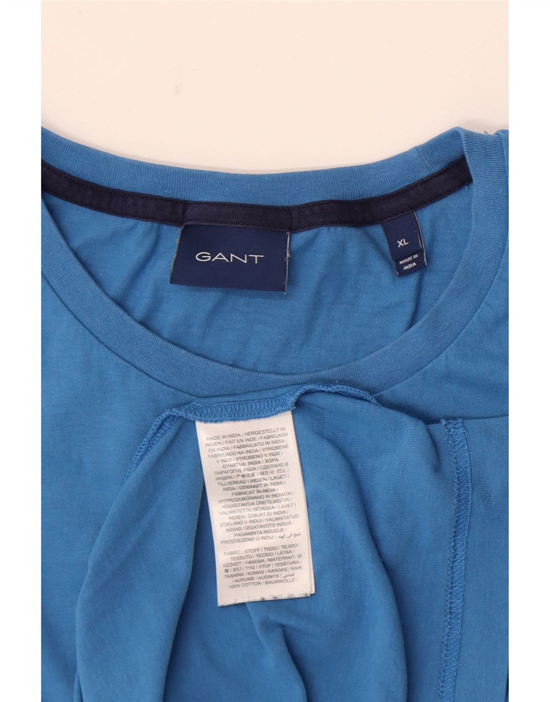 Gant Herren Grafik T-Shirt Top XL Blau Baumwolle