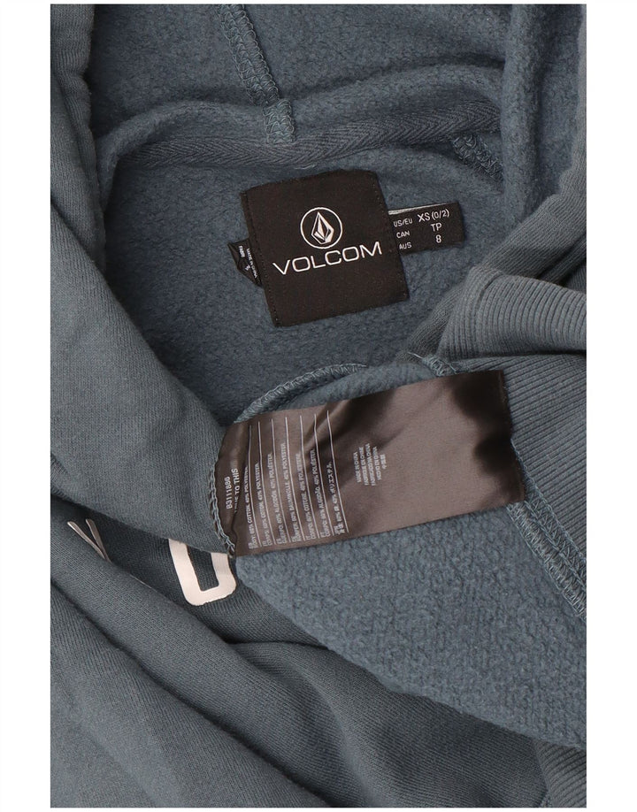 VOLCOM Kapuzenpullover mit Grafik für Jungen, 7–8 Jahre, XS, graue Baumwolle