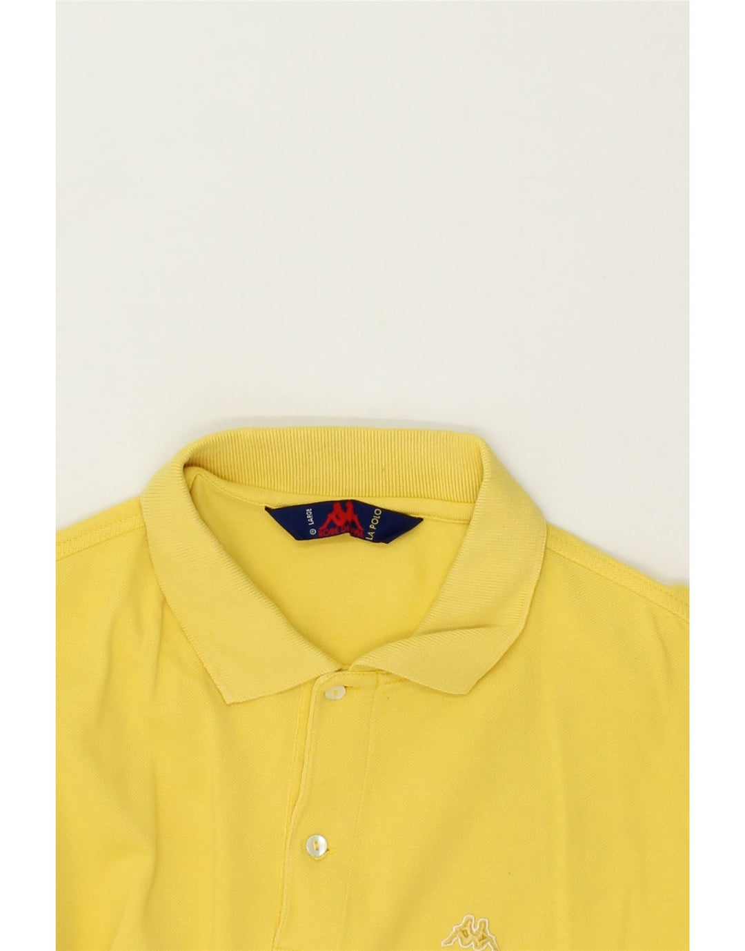 KAPPA Mens Polo Shirt Large Yellow Cotton Vintage Kappa and Second-Hand Kappa from Messina Hembry 