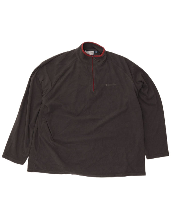 Mountain Warehouse Herren-Fleecepullover mit Reißverschluss am Kragen, 3XL, Grau, Polyester