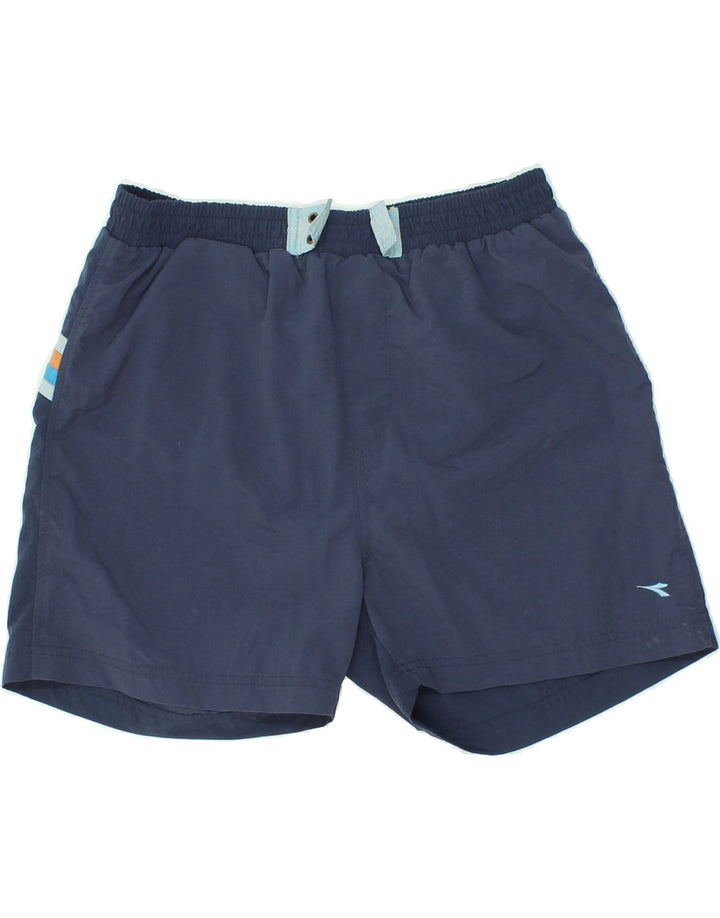 DIADORA Herren-Badeshorts, groß, marineblau, gestreift, Polyamid