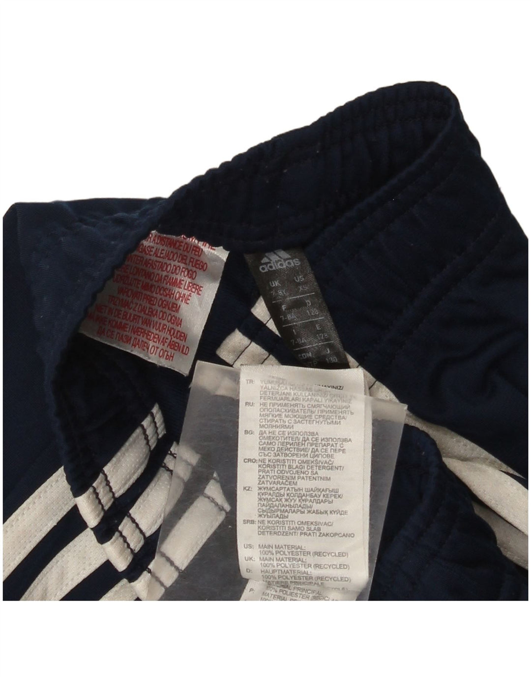 Adidas Trainingshose für Jungen, 7–8 Jahre, Marineblau, Polyester