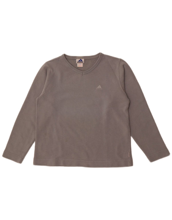Adidas Damen-Sweatshirt in Übergröße, Gr. 10, Größe S, Grau, Baumwolle