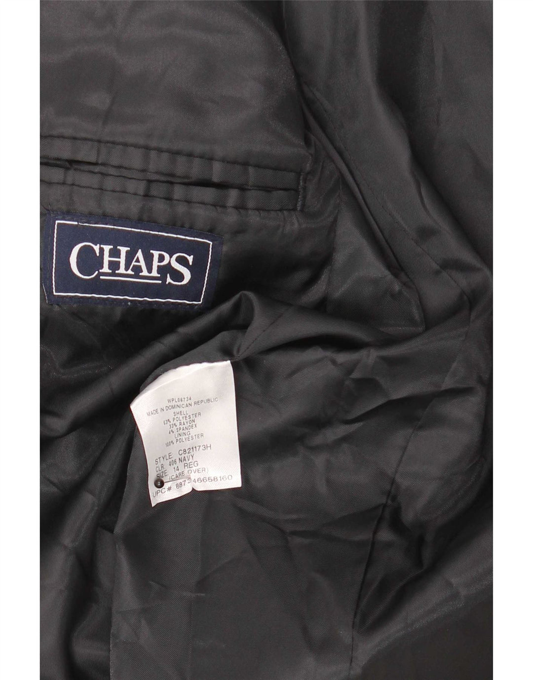 Chaps Jungen-Blazer mit 2 Knöpfen, 13–14 Jahre, marineblaues Polyester
