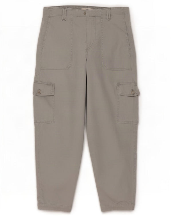 Marks & Spencer Damen Crop Cargohose UK 14 Medium W30 L25 Grau
