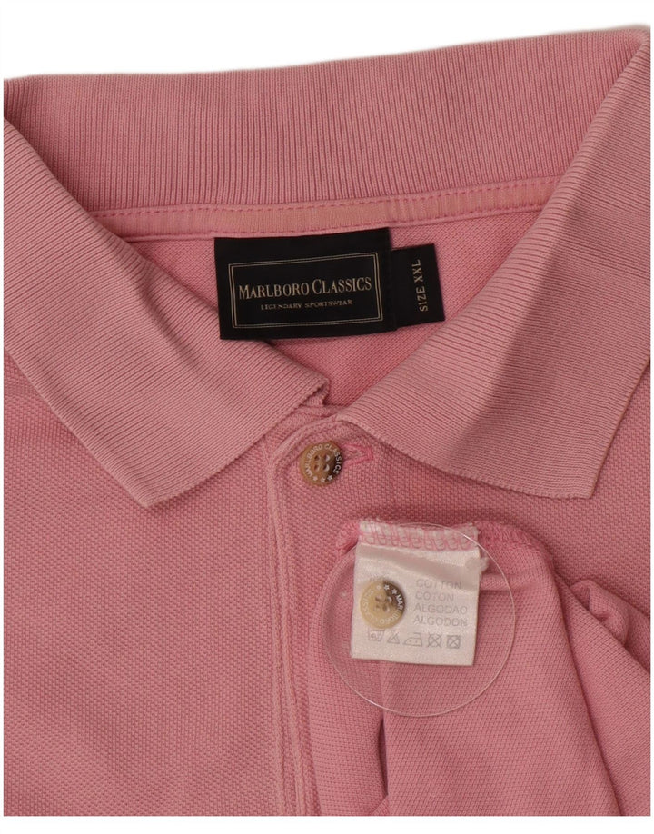 Marlboro Classics Herren Poloshirt 2XL Rosa Baumwolle