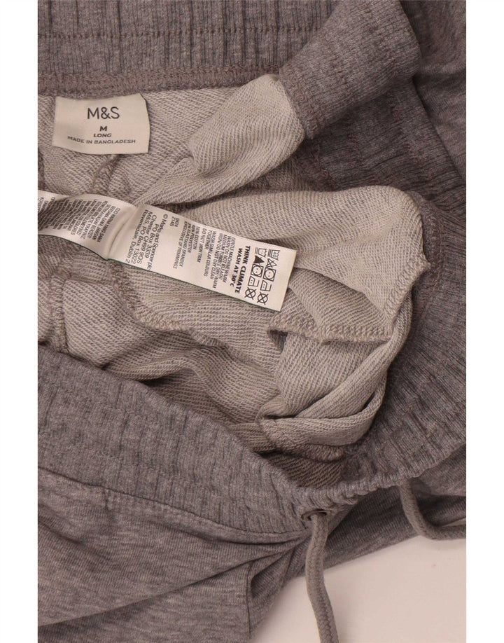 Marks & Spencer Herren-Trainingshose aus mittelgrau gesprenkelter Baumwolle