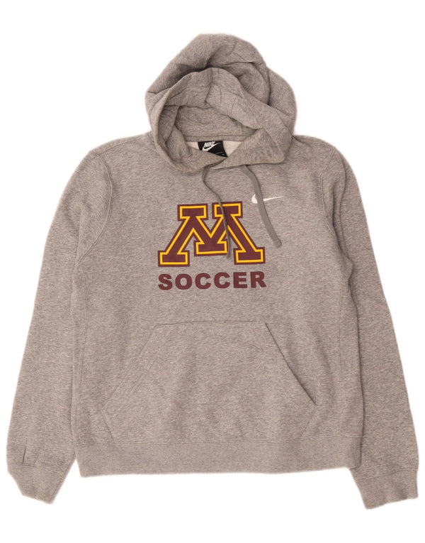 Nike Mens Minnesota Golden Gophers Graphic Hoodie Jumper Small Grey Cotton