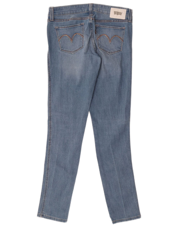 Levi's Damen Demi Curve Low Waist Skinny Jeans W27 L30 Blaue Baumwolle