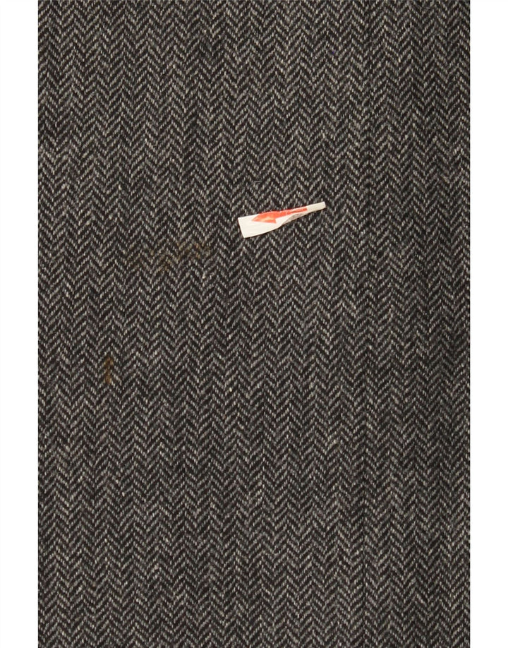 Gant Herren-Blazer mit 2 Knöpfen, IT 54 2XL, graue Wolle mit Fischgrätenmuster