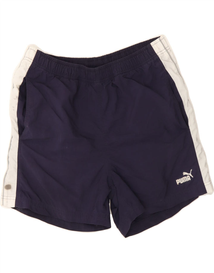 PUMA Mens Sport Shorts Medium Navy Blue Nylon Vintage Puma and Second-Hand Puma from Messina Hembry 