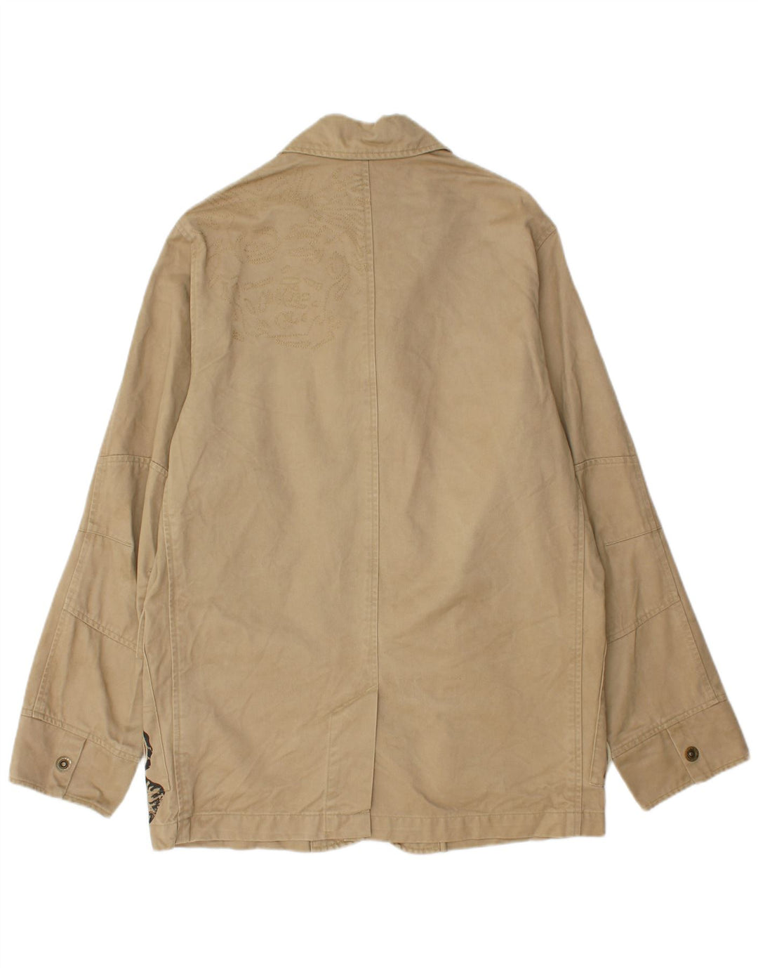 Quiksilver Herren Graphic Utility Jacke UK 40 Large Beige Baumwolle
