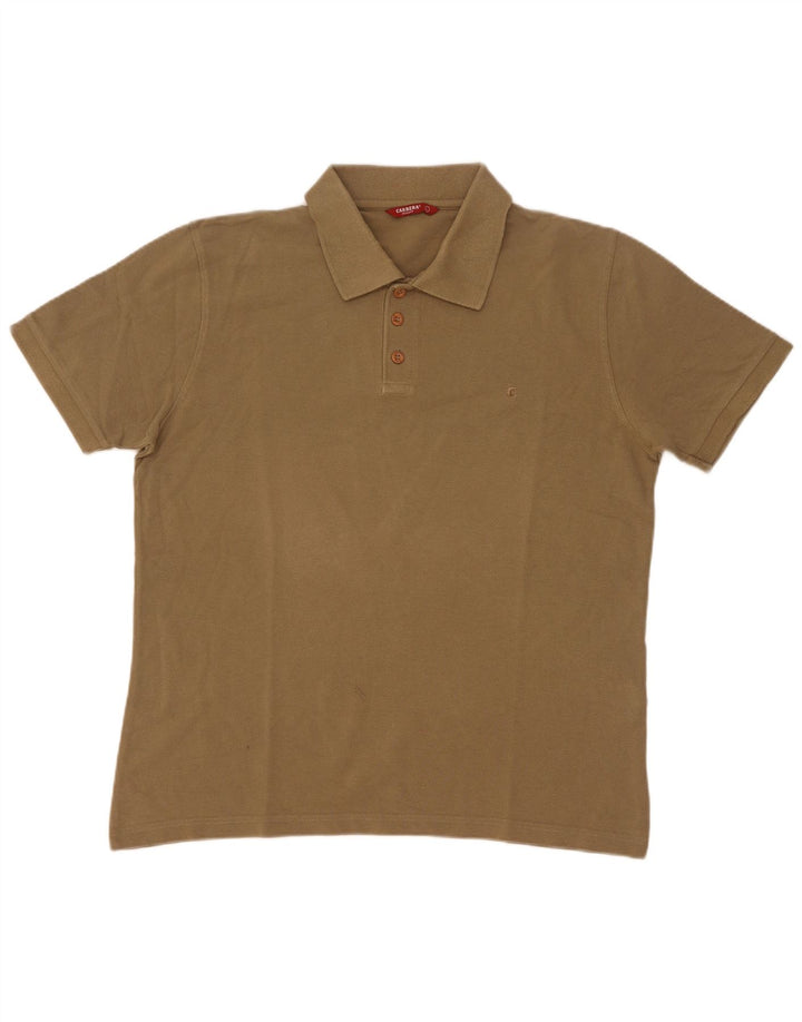 Carrera Herren-Poloshirt, große grüne Baumwolle