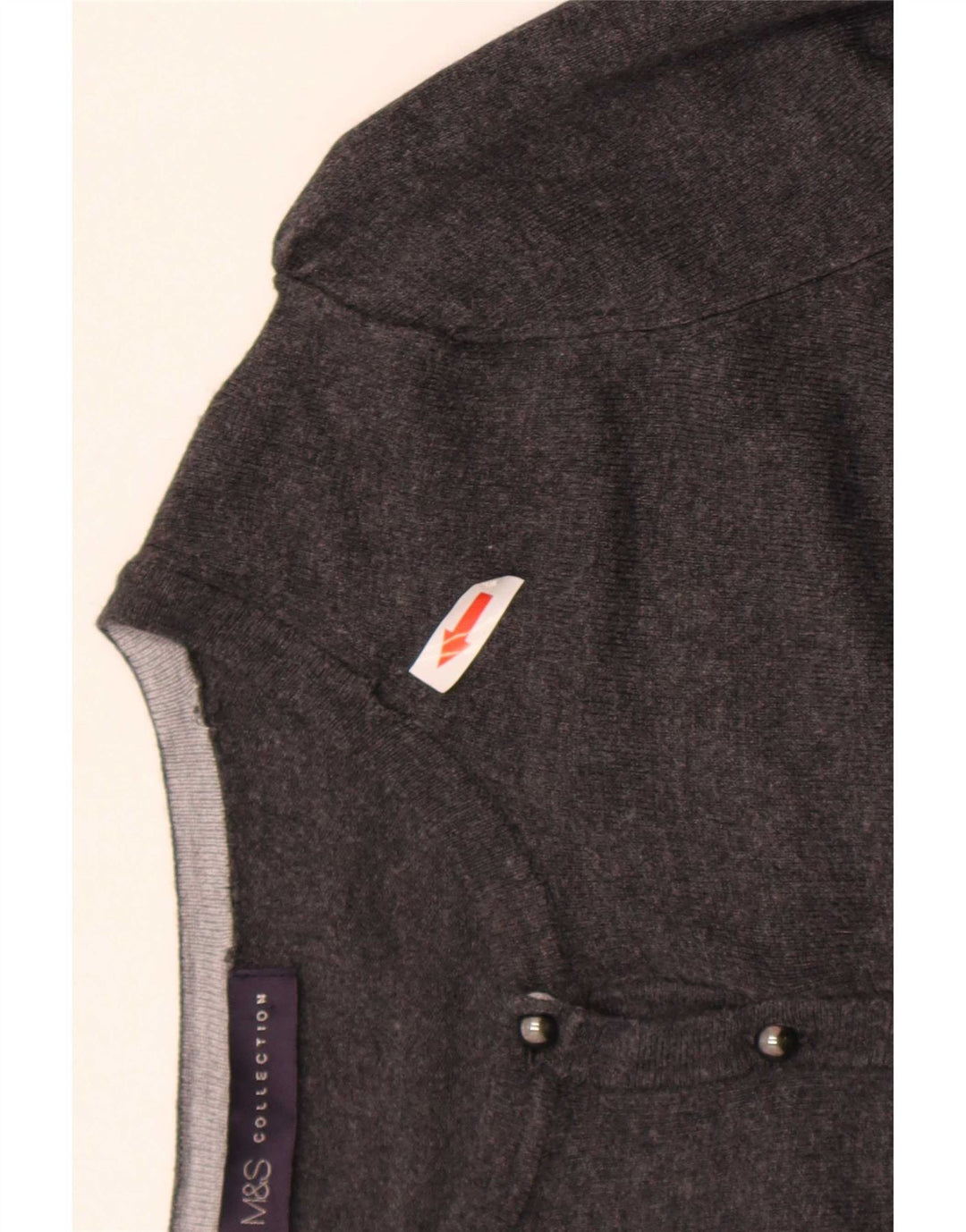 Marks & Spencer Damen-Cardigan-Pullover UK 8 Small Graue Viskose