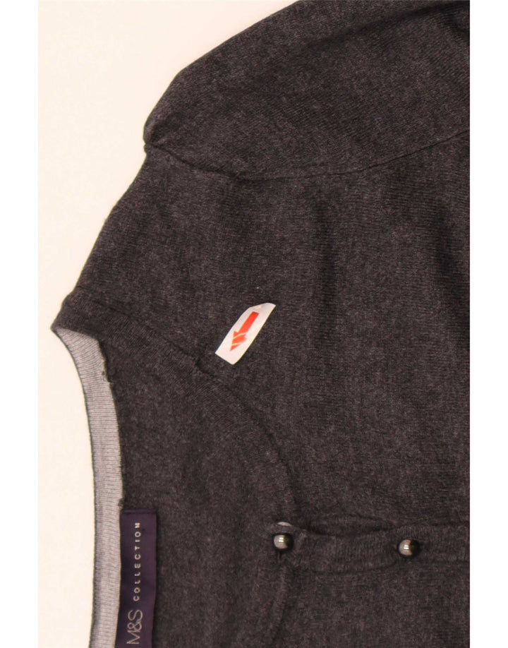 Marks & Spencer Damen-Cardigan-Pullover UK 8 Small Graue Viskose