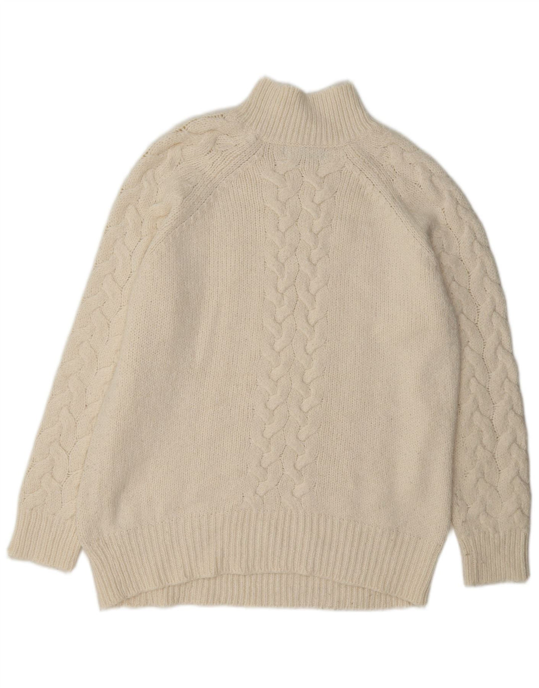 Marks & Spencer Damen-Pullover mit Rollkragen, Gr. 14, Mittel, gebrochenes Weiß, Cl