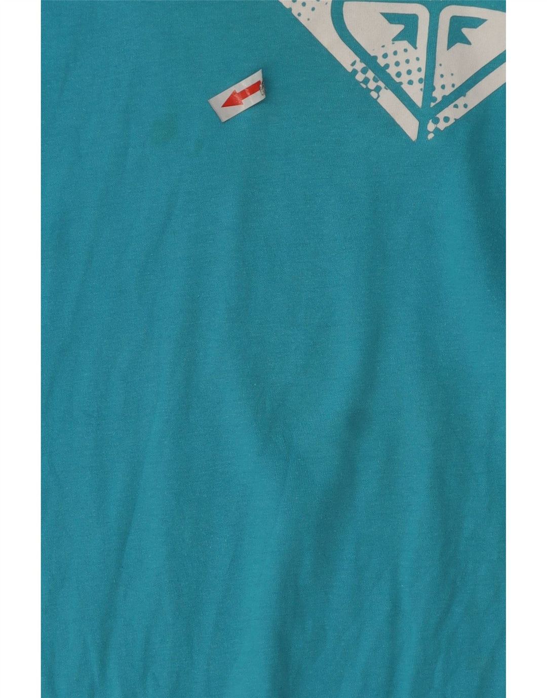 Roxy Womens Graphic T-Shirt Top UK 16 Large Blaue Baumwolle