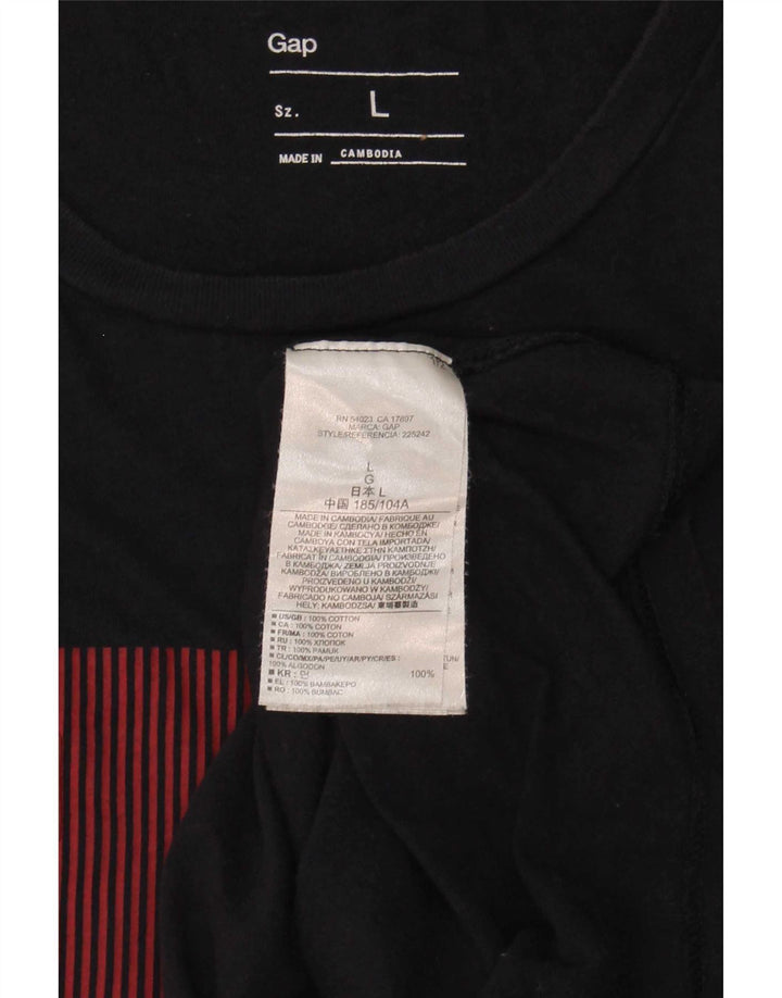 Gap Herren-T-Shirt mit Grafik, groß, marineblau, Baumwolle