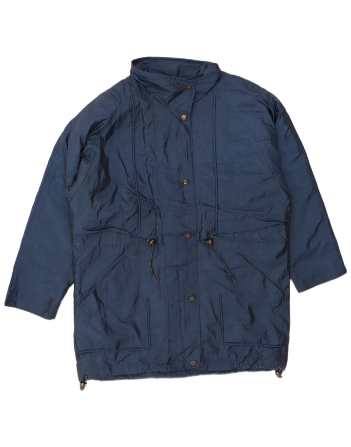 LONDON FOG Damen Übergroße Windjacke UK 10 Small Marineblau