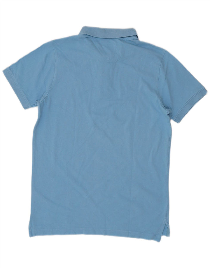 Tommy Hilfiger Herren-Poloshirt aus mittelblauer Baumwolle